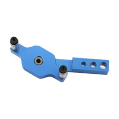 Aluminum Alloy Drill Guide Jig Set for Dowel Drilling with 6mm, 8mm, 10mm Bushings - Corrosion Resistant, Blue