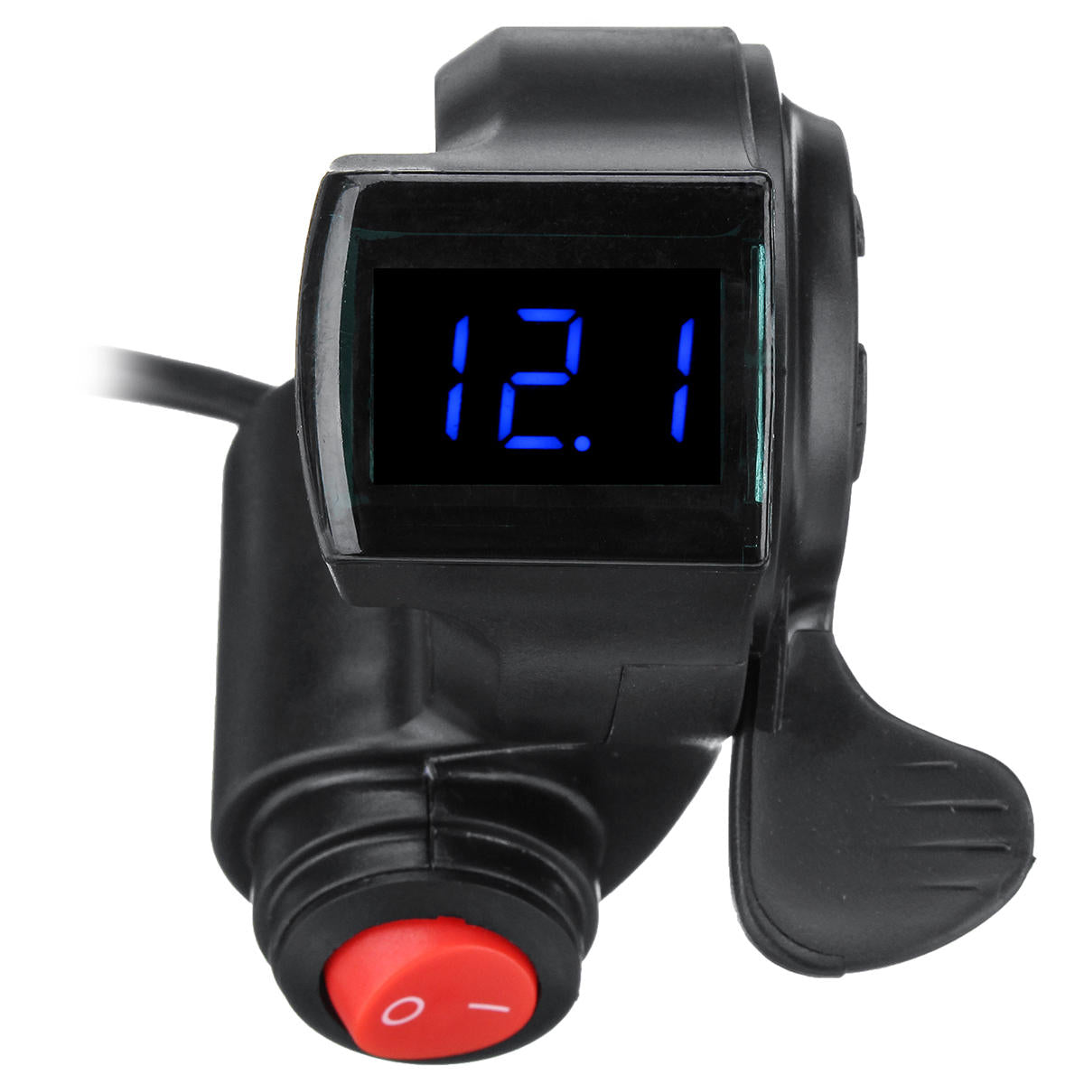 36V/48V/60V/72V Thumb Throttle With LCD Digital Battery Voltage Display For Ebike Scooter