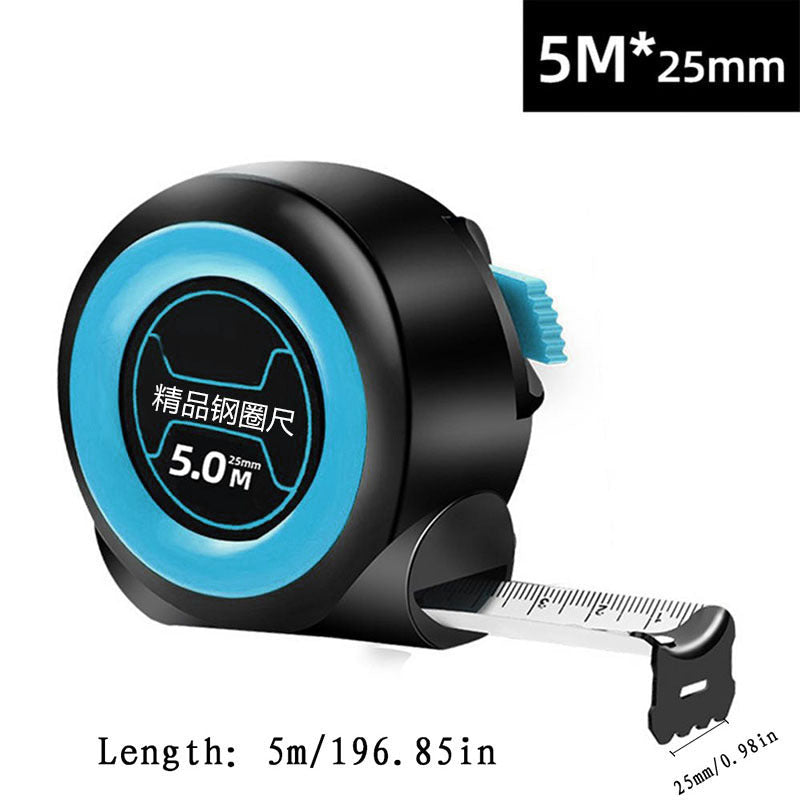 Steel Tape Measure Thickened Self-Locking Rubber for Woodworking Tool Ruler