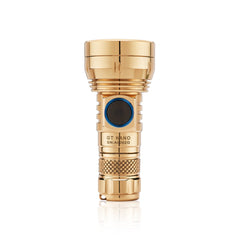 Copper/Brass 450LM 300m EDC Flashlight with 10180 Battery USB Rechargeable Mini & Long Distance Powerful LED Torch