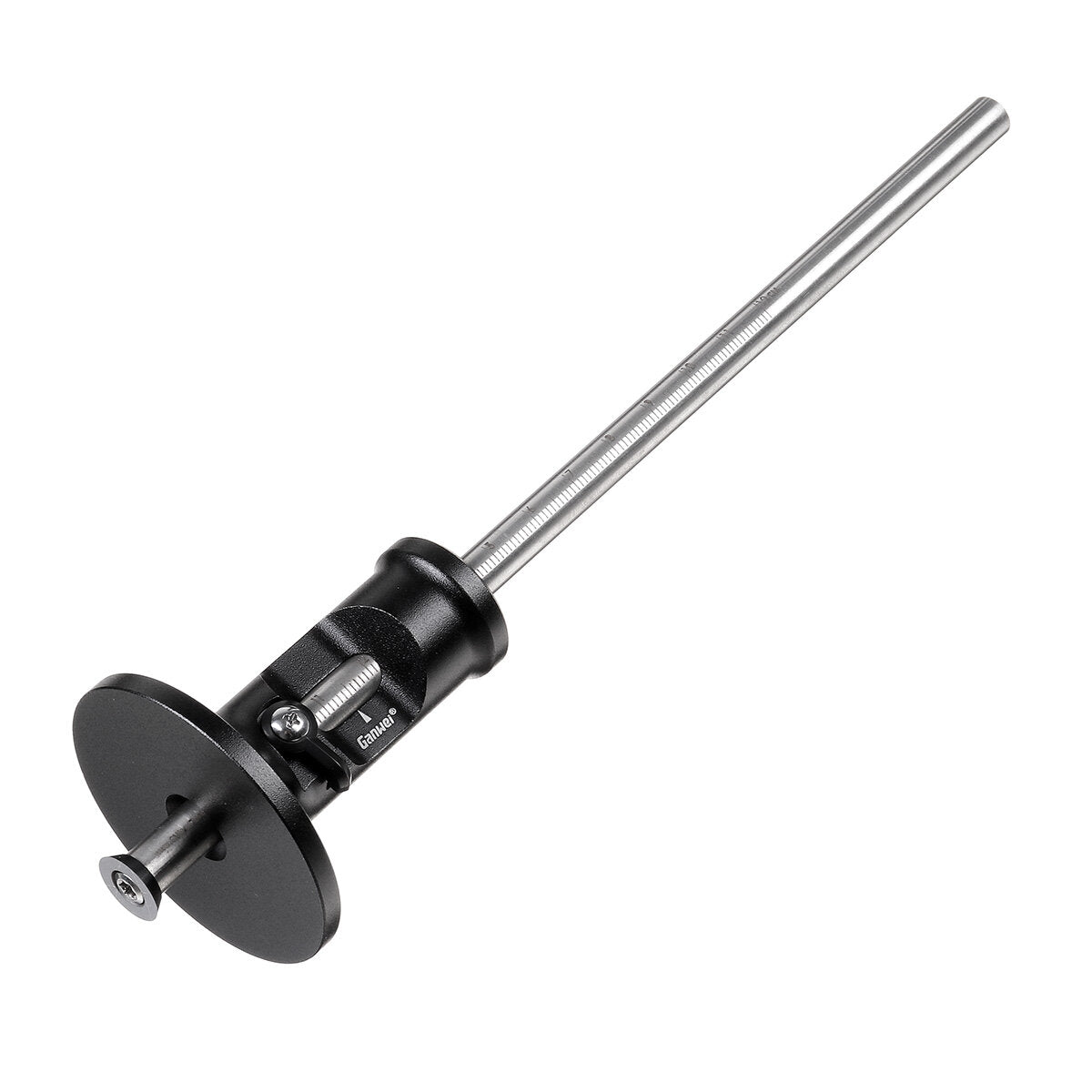 European-Style Micro Adjustable Wheel Marking Gauge for Woodworking - Precision Scriber Ruler Tool, Black