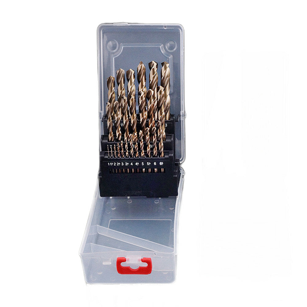 M35 Fully Ground Cobalt-containing Straight Shank Twist Drill Set Stainless Steel Drill Bit High Speed Steel Metal Steel Plate Twist Drill Bit