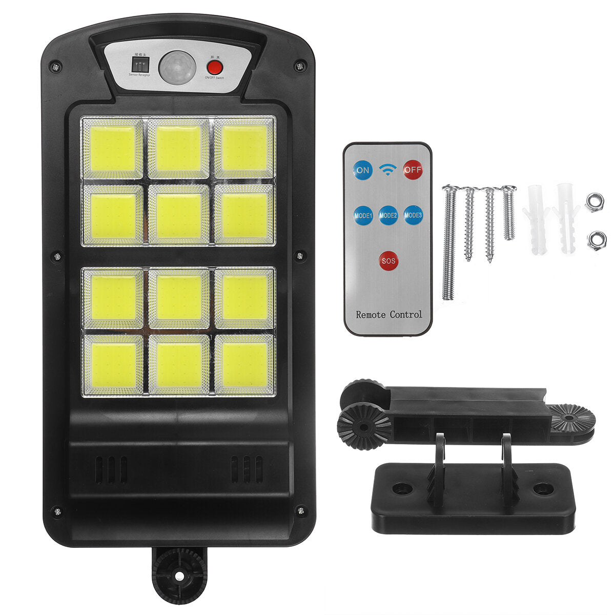 Twelve-sided Solar Outdoor Garden Light with Remote Control Human Body Induction Light Street Light