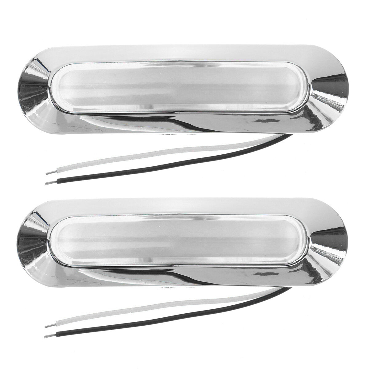 2PCS 12-24V 6 LED Side Marker Light Position Lamp For Car Truck Trailer Lorry Boats