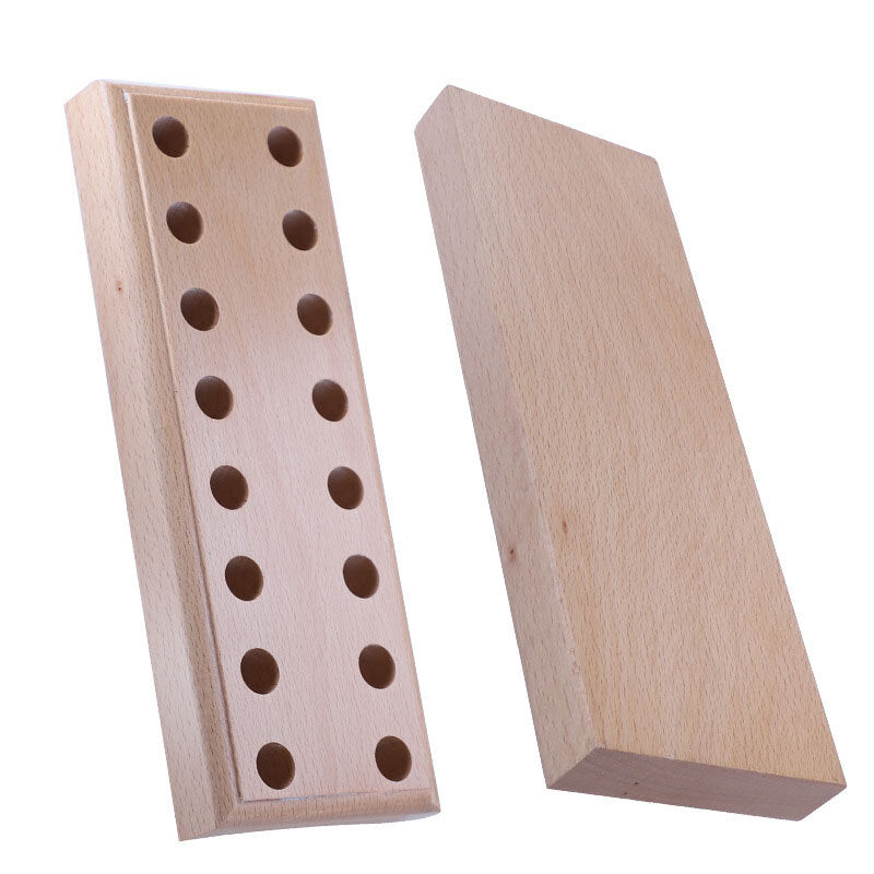 Pliers Pine Base With Eight Rows Of Holes Clock Repair Tools Diy Storage Wooden Base Tool