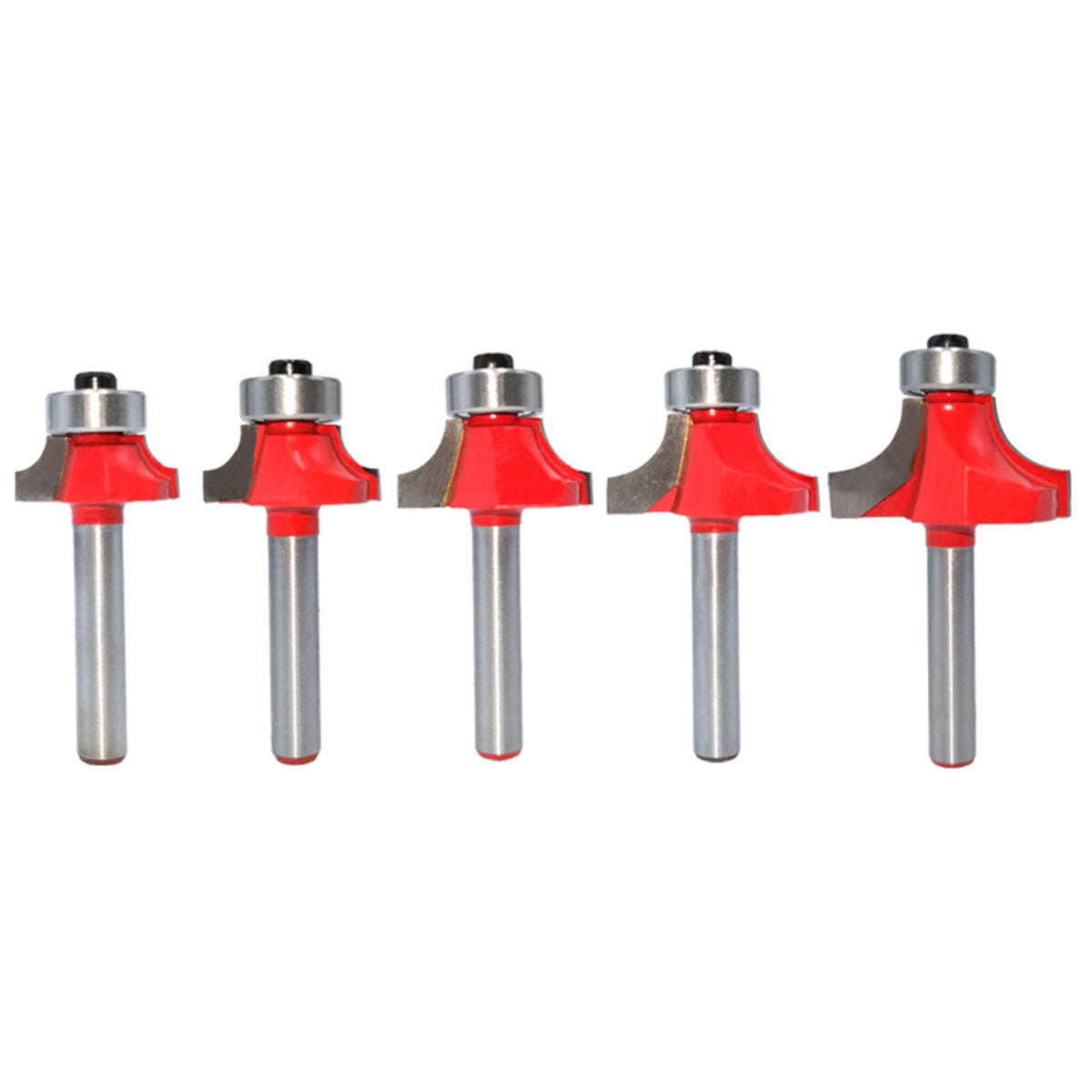 6mm Shank Corner Round Over Router Bit with Bearing Cleaning Flush Milling Cutter for Wood Woodworking Tool