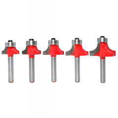 6mm Shank Corner Round Over Router Bit with Bearing Cleaning Flush Milling Cutter for Wood Woodworking Tool
