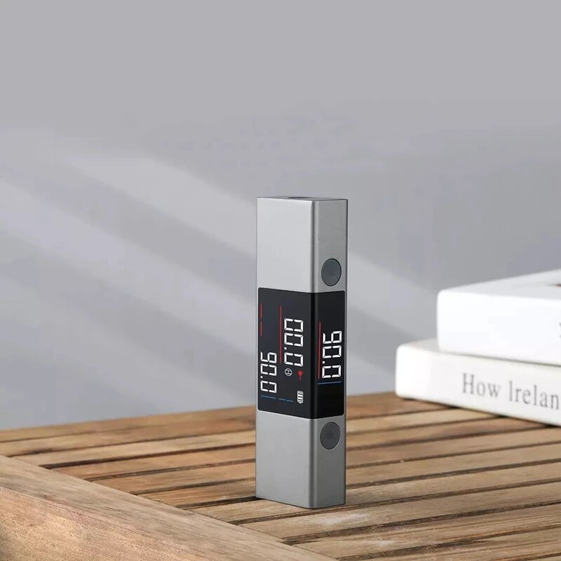 2 In 1 Dual Laser Protractor Digital Level Ruler Rechargeable 360 Arbitrary Angle Cast Line Measurement