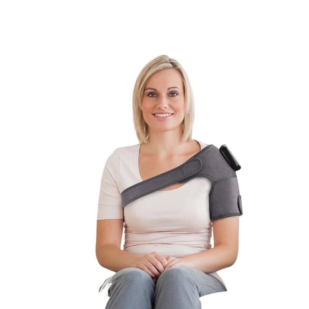 Heating Knee Brace with USB Charging, 6 Heat Levels, 4 Timer Settings, Includes 2 Straps for Joint Support