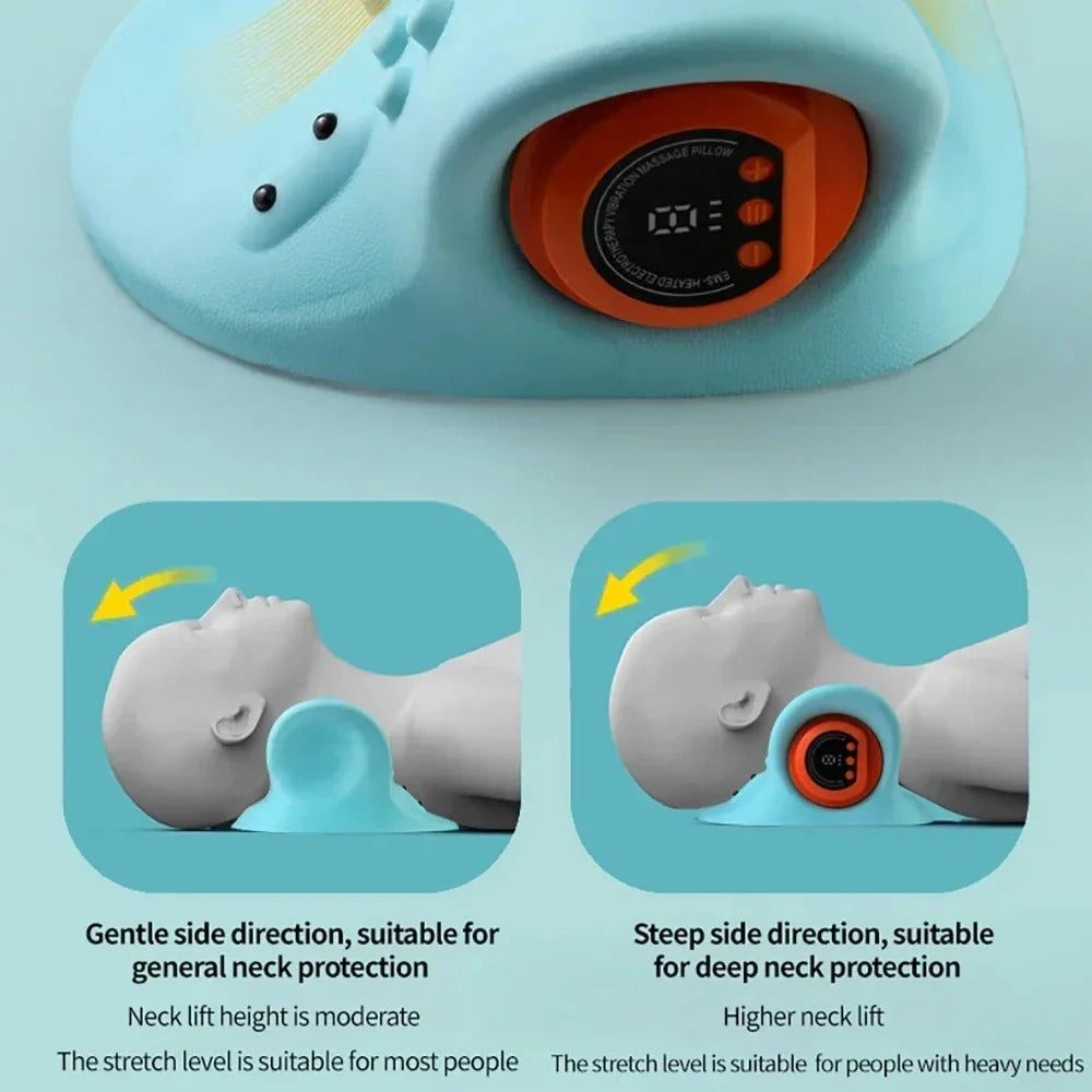 Multifunctional Infrared Neck Massager with Vibration & Heating for Cervical Support and Relaxation