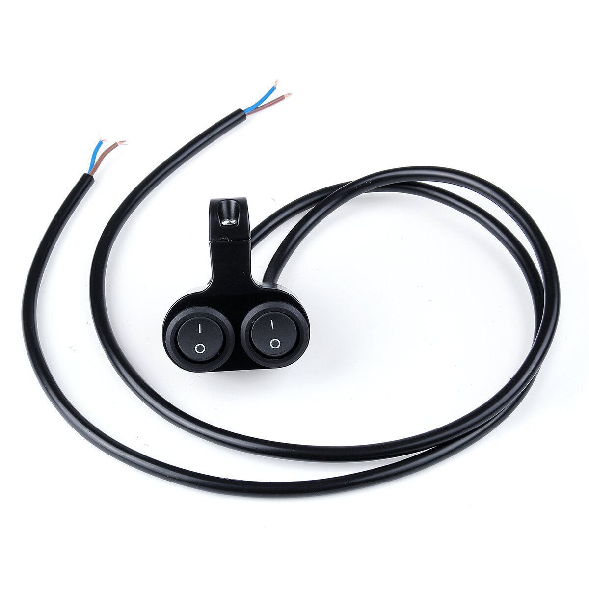 12V 7/8 Inch 22mm Motorcycle Handlebar Double Switch Aluminum Alloy Waterproof Light ON OFF Dual Button Switch