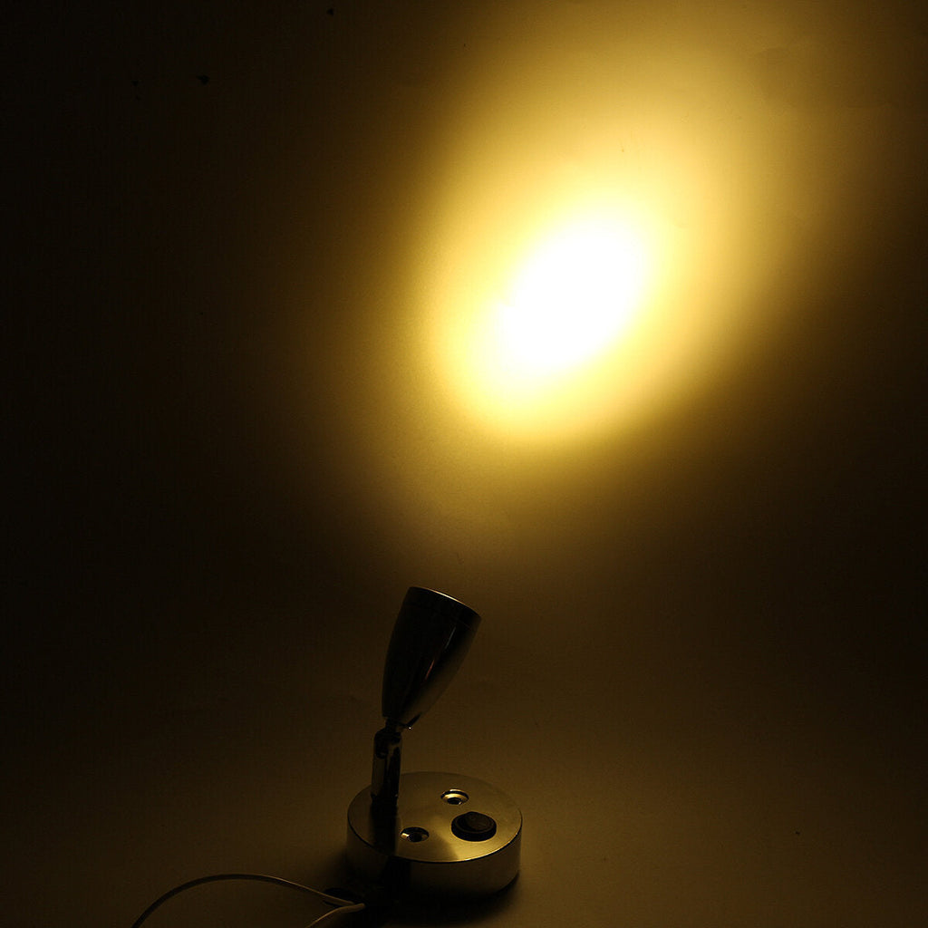 12V-24V Interior LED Reading Spot Lights For Boat RV Caravan Motorhome Bedside Wall Lamp