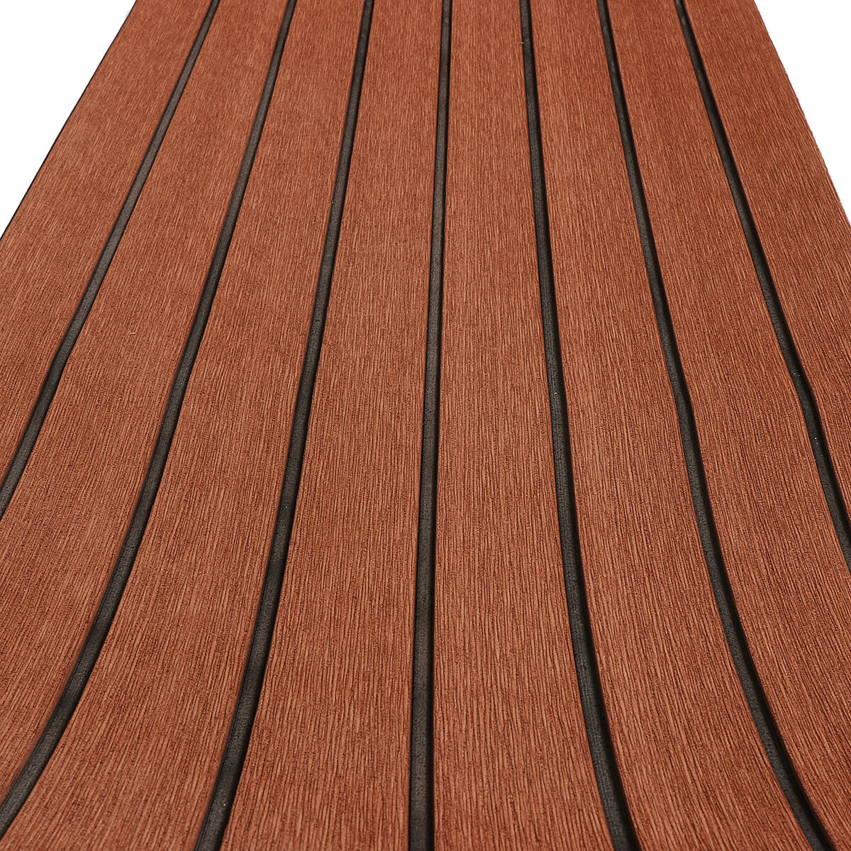 2400x450x6mm Brown EVA Foam Boat Flooring Mat Teak Decking Yacht Sheet 94x18 Inch Faux Teak