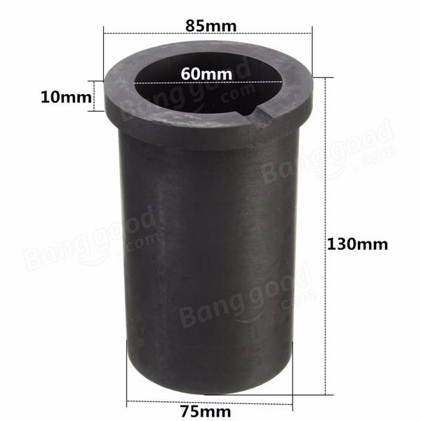 Graphite Casting Melting Crucible 4KG Gold Silver Scrap Casting Mould Melt