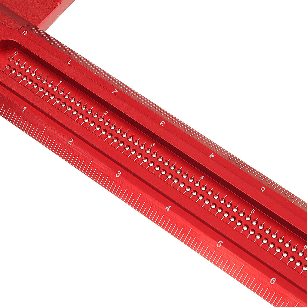 16/24 Inch Woodworking Line Drawing T Ruler Hole Ruler 90 Right Angle Line Drawing Ruler