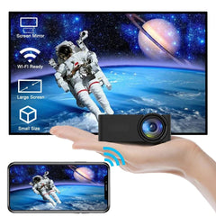 Mini Wifi Smart Portable Outdoor Projector Full HD1080P Office Home Theater Movie Wireless Same Screen Projector