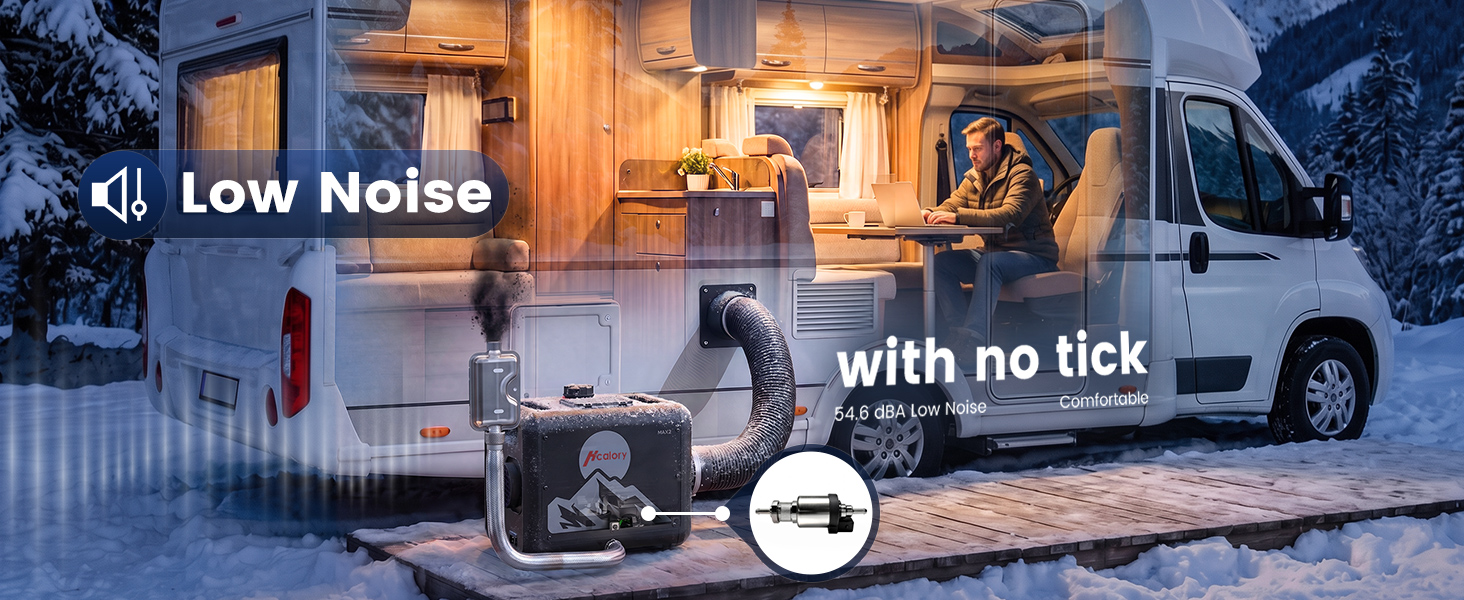 MAX 2 8KW 7.9L All-in-One Diesel Heater, App Control, Wireless Temperature Sensor & Adaptive Mode for RV, Camper & Truck