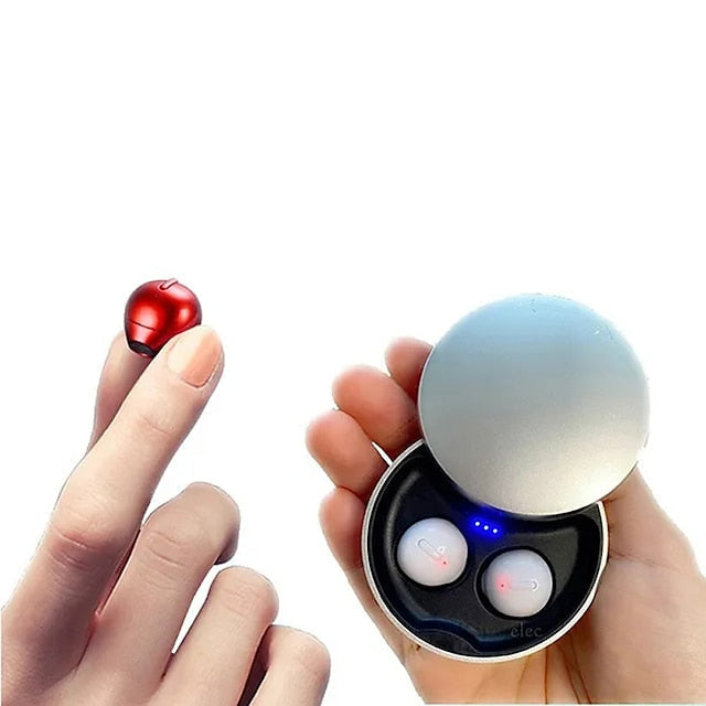 Mini Invisible Wireless Earphones Bluetooth-compatible Headphone Inear Sports Earbuds With Mic Handsfree Earpiece for Small Ears
