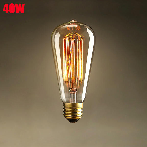 40W Incandescent Bulb 220V ST64 Retro Light Bulb
