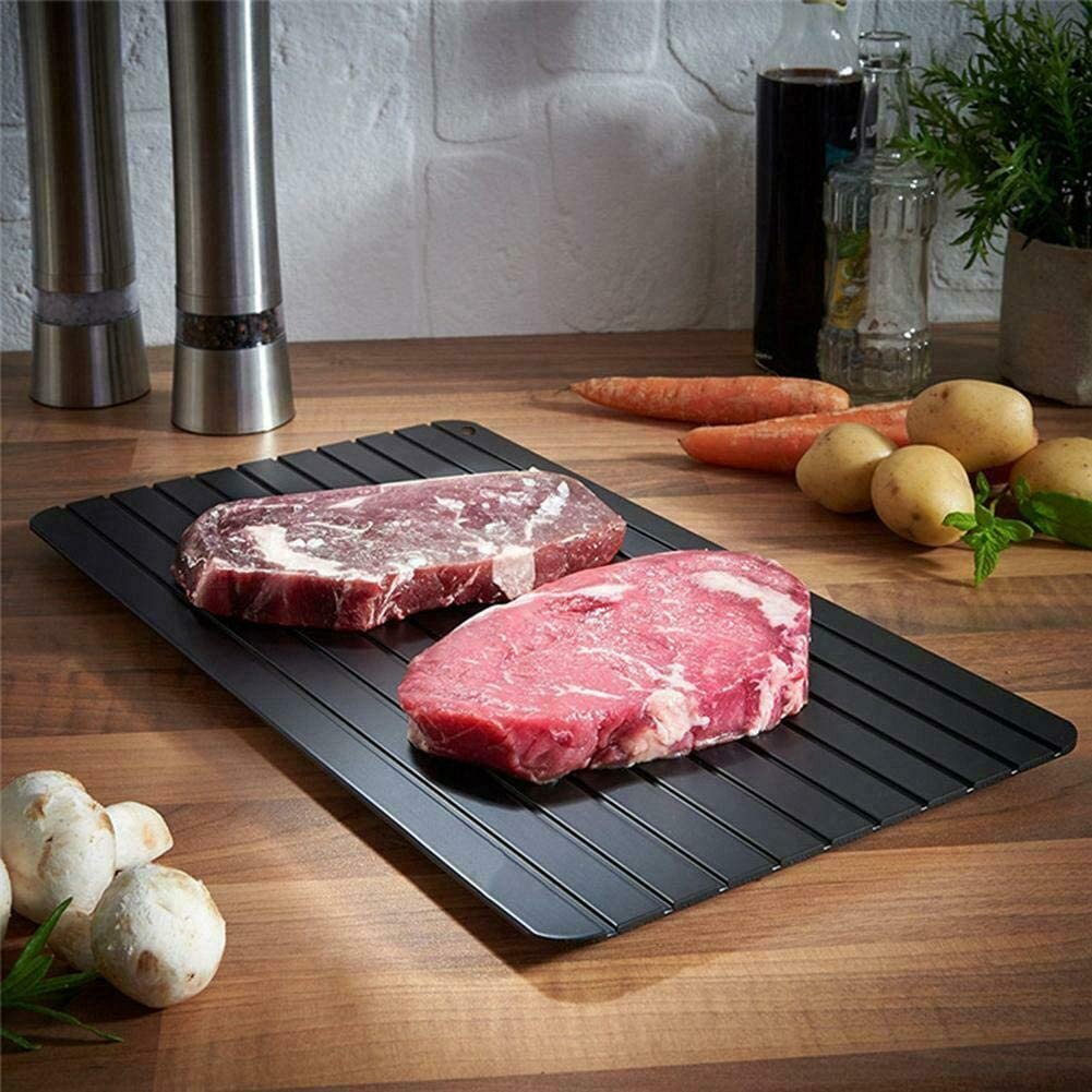 Defrosting Tray Thawing Plate Frozen Food Faster and Safer Way to Defrost Meat or Frozen Food Plate