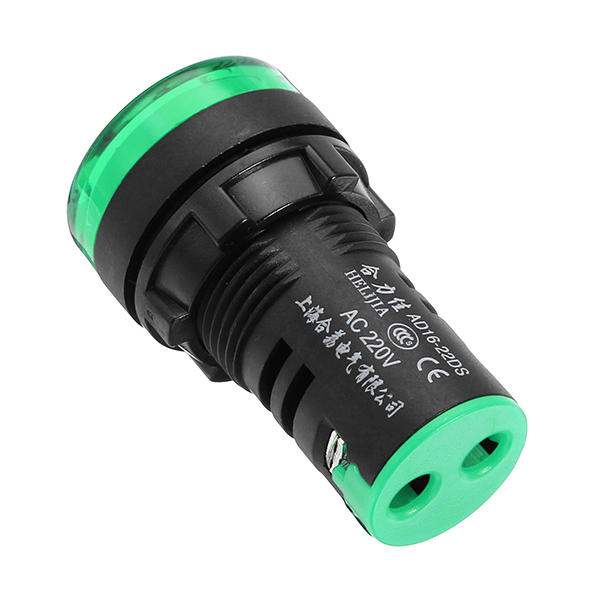 AC220V 22mm Indicator Lamp Signal Light Lamp LED Power Indicator Green
