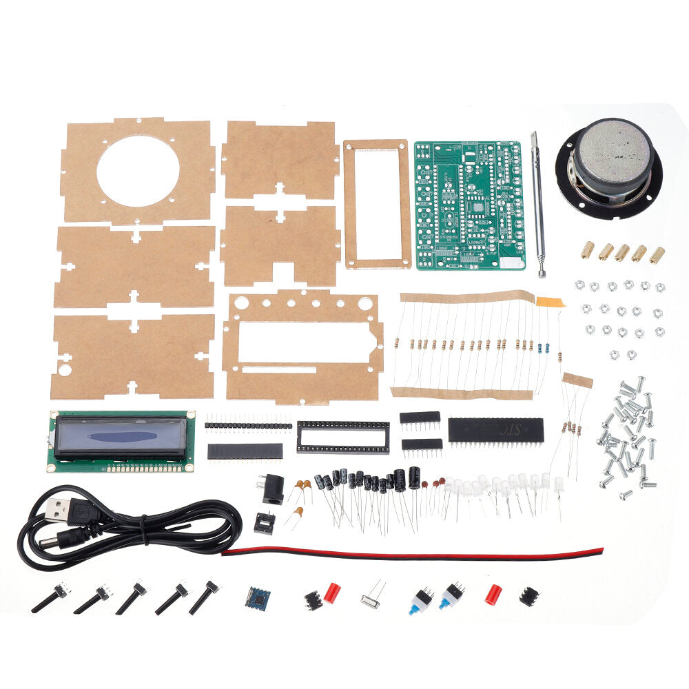 DIY Radio Electronic Kit Parts 51 Single-chip FM Digital Sound Machine