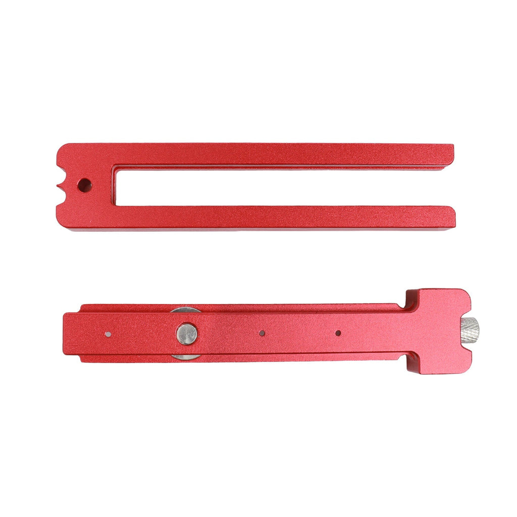 Adjustable Red Woodworking Compass - Multi-functional Tool for Circles, Measuring, and Marking - Durable Aluminum Alloy