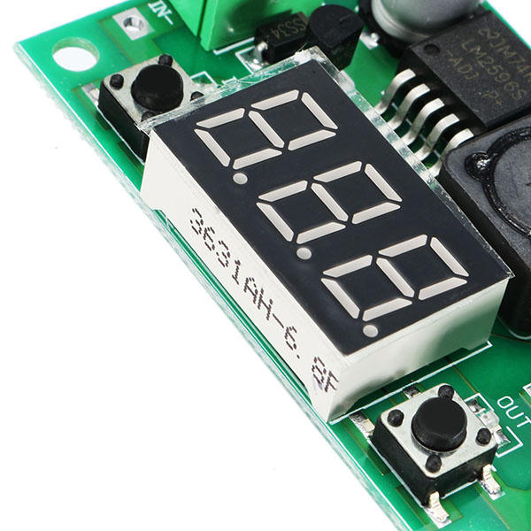 5pcs DC-DC 1.3V - 37V 3A Adjustable Buck Step Down Power Module With Digital Display Function
