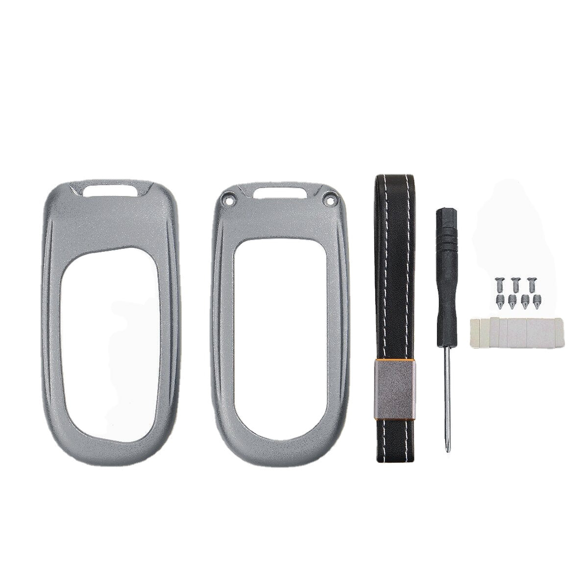 Aluminum Alloy Remote Key Cover Fob Case Shell For Dodge Jeep Grand Chrysler