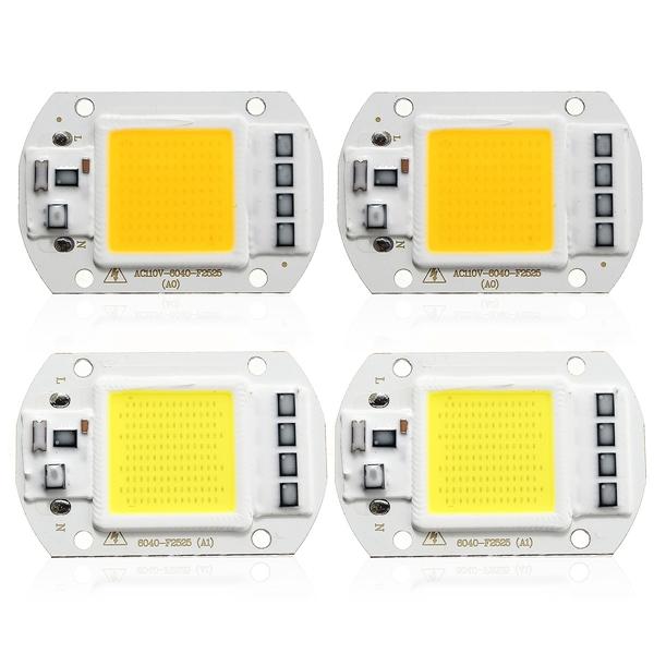 1X 5X 10X 50W 4200LM Warm/White DIY COB LED Chip Bulb Bead 60x40mm For Flood Light AC110/220V