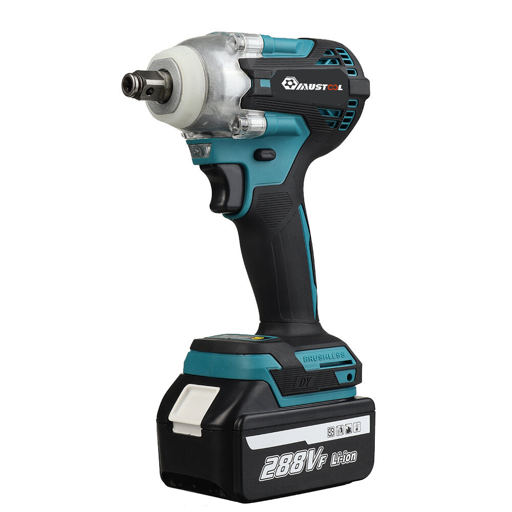330N.m 1/2 Inch Powerful Electric Wrench 4 Gears Woodworking Tool for Construction Site Shelves