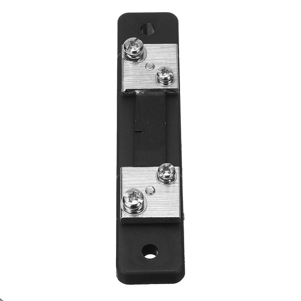 Voltmeter Ammeter 100V 50A Power Meter Electric Energy Meter Voltage Alarm with Shunt LCD Display Screen Circuit Monitor