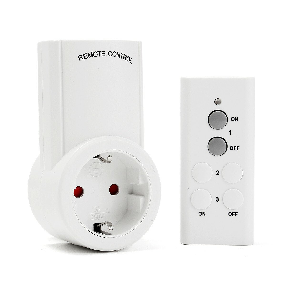 230V 1/2/3/4 PCS Wireless EU Regulation Remote Control RF Socket Household Jack Type