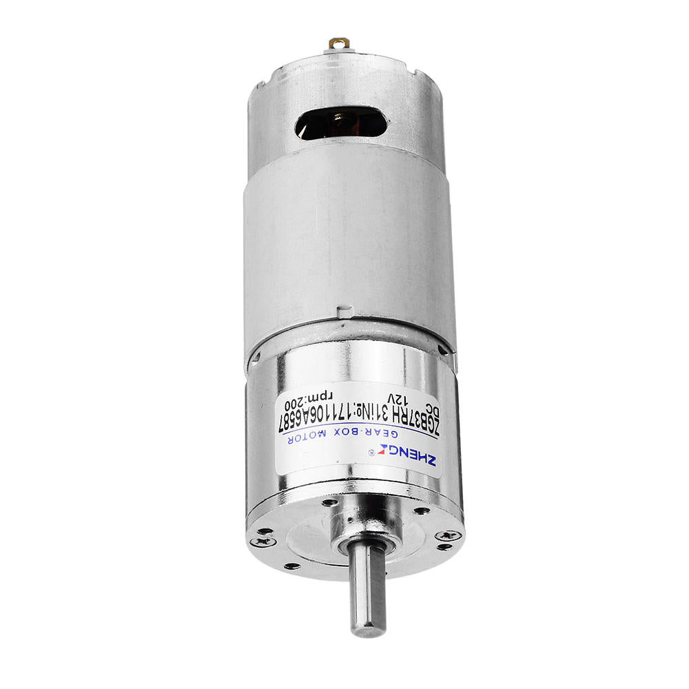 12V 200rpm Gear Motor Reduction Motor DC Motor