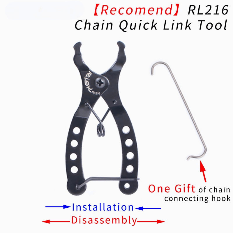 Bike Mini Missing Chain Quick Link Tool Bicycle Plier Master Link Remover Connector Opener Lever with Free Chain Hook