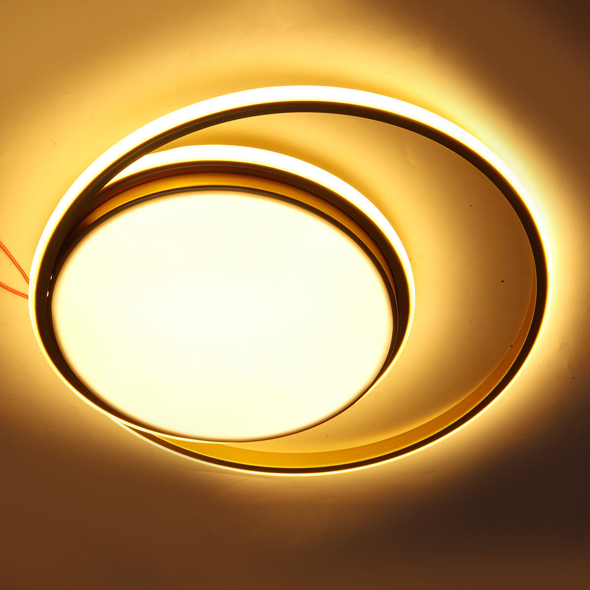 38W 45*5CM AC175-265V LED Ceiling Light Fixture Gold Ring Modern Home Living Room Decor