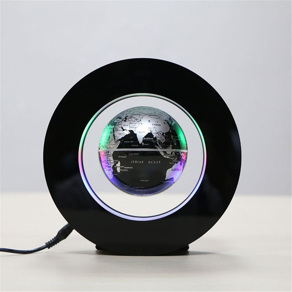 4 Inch Magnetic Levitation Floating Globe Map LED Light Home Office Desktop Decor Gift