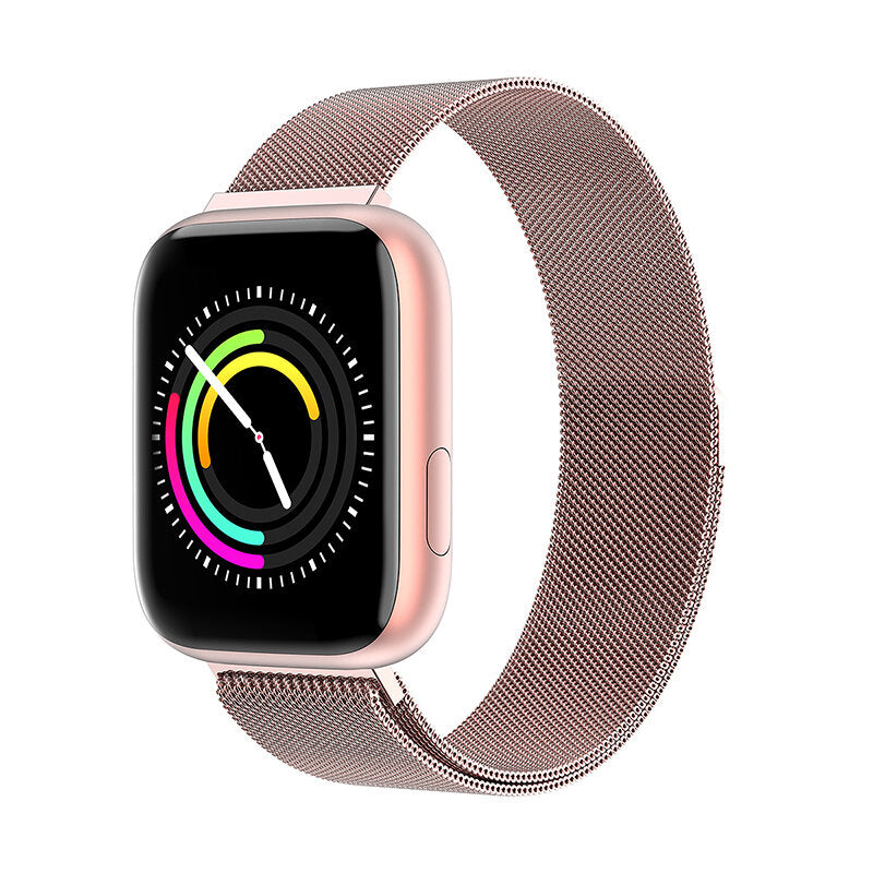 1.4inch Big Full Touch Screen 24h Heart Rate Blood Pressure O2 Monitor Weather Push Smart Watch