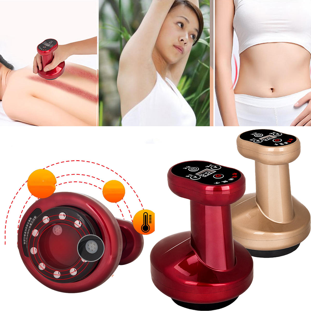 Portable Electric Vacuum Scraping Therapy Massager Body GuaSha Detoxification Machine