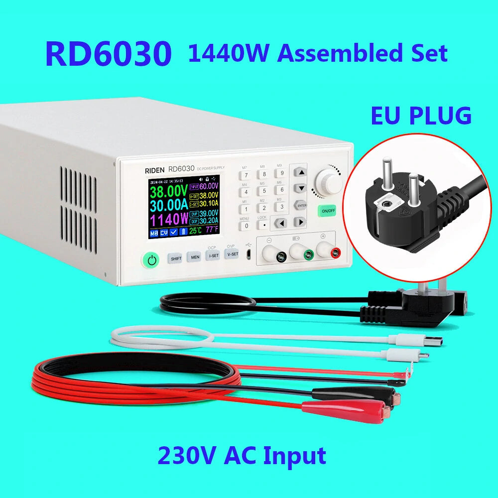 Assembled Set 60V 30A DC Voltage Step-down Stabilized Lab Power Supply Module Buck Adjustable Converter Battery Charging