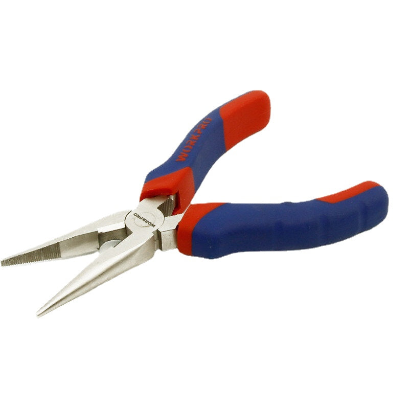 Two-color Handle Needle Nose Pliers Wire Cutters 6/8 Inches Household Multi-function Pliers
