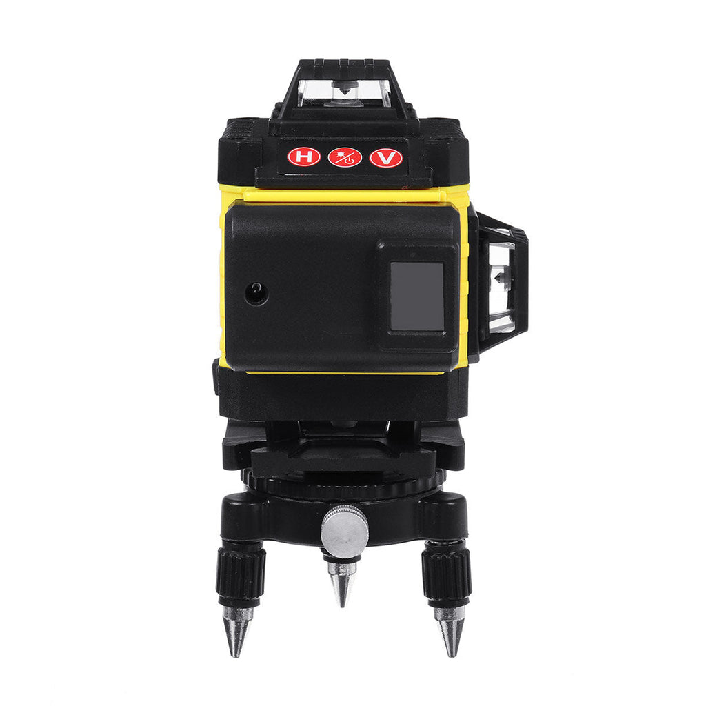12/16 Line 4D Laser Level Green Light Digital Self Leveling 360 Rotary Measure with 6000mah Battery