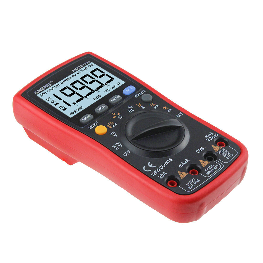 Auto Range Digital Precision Multimeter 19999 Counts True-RMS NCV Ohmmeter Tester