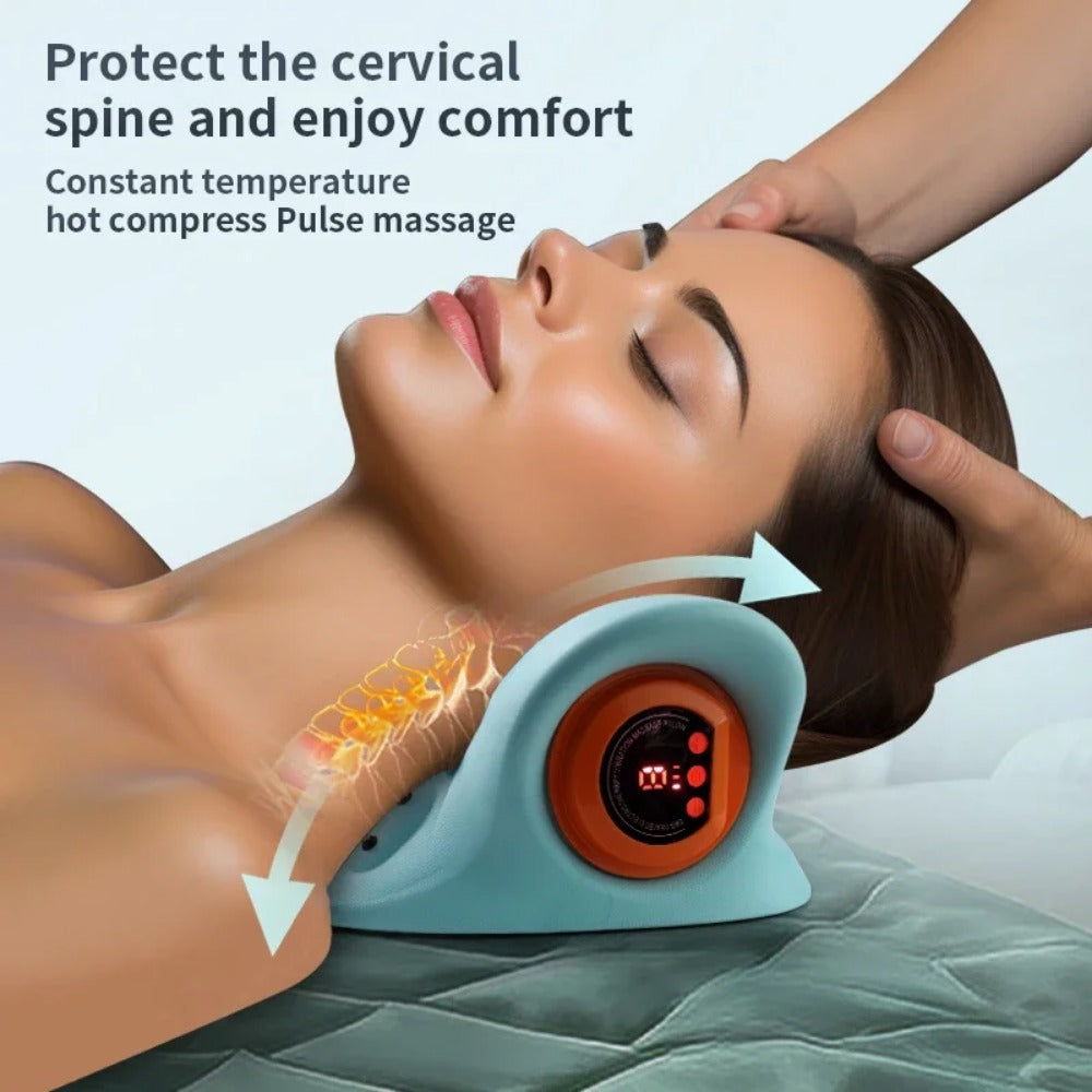 Multifunctional Infrared Neck Massager with Vibration & Heating for Cervical Support and Relaxation
