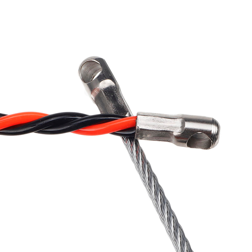 5-50m Electric Spiral Cable Push Puller Conduit Snake Cable Rodder Fish Tape Wire Guide