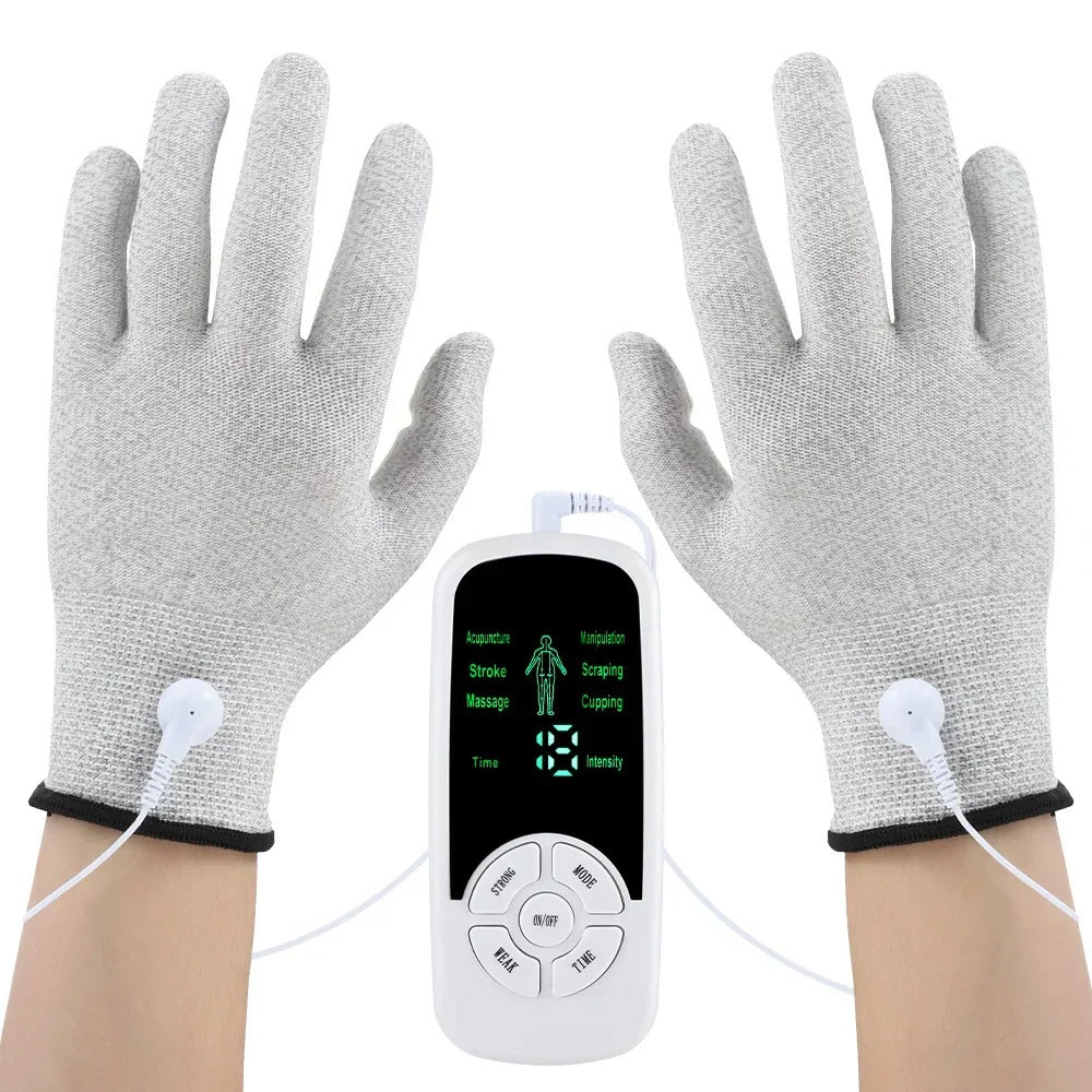 Portable Micro-Current Body Massager with 6 Modes, Adjustable Intensity, LCD Screen, Ideal for Travel and Relaxation