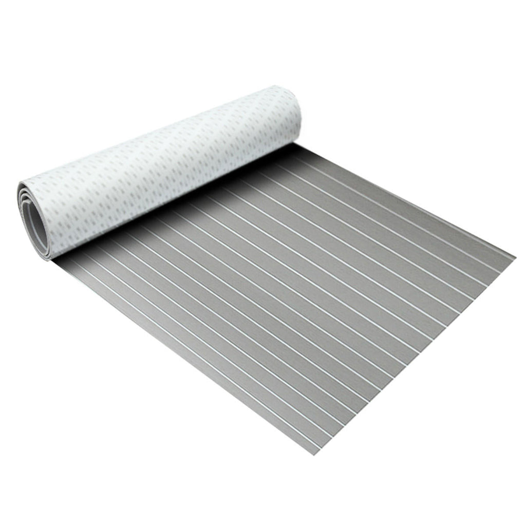 240cmx90cmx5mm Marine Flooring Faux Teak Grey With White Lines EVA Foam Boat Decking Sheet