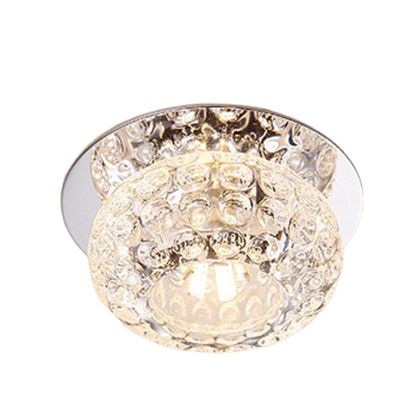 3W 5W Modern Round Shape Warm White Pure White Crystal LED Ceiling Light Chandelier Downlight