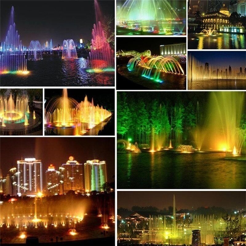 DC12V 10W RGB LED Underwater Light Waterproof Fountain Pool Spotlight With Remote Control