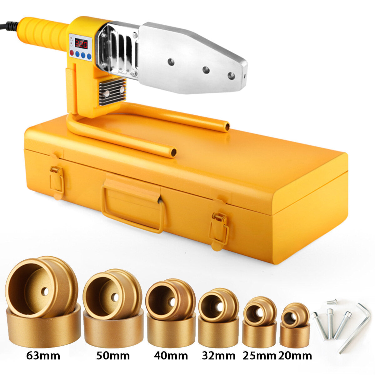600/800/1000/1200W 20-110mm Pipe Soldering Iron Plastic Welding Tool PP/PPR/PB/PE Tube Heating Hot Melt Tool